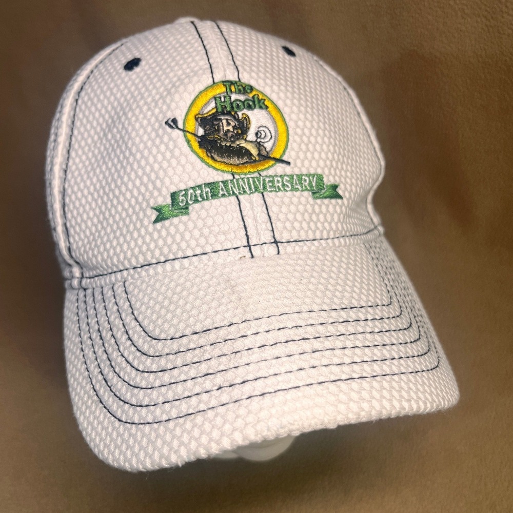Ahead Performance The Hook 50th Anniversary Golf Hat White‎ Texture Strapback